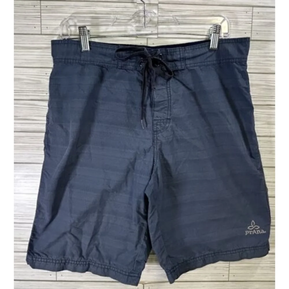 PrAna Bundle‎ Men's Size 33 El Porto Short Sea Green/Blue Swim Board Shorts
